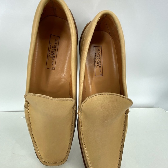 Gianfranco Zampiere Sports Spanish Men's Tan Loafers - Picture 2 of 8